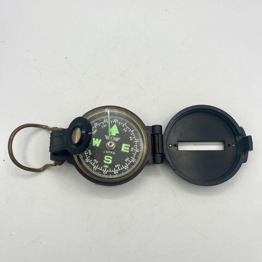 Vintage Japan Engineer Lensatic Compass Folding Navigation Shawshank Redemption